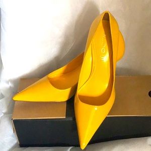 Aldo yellow high heels. Size 8.